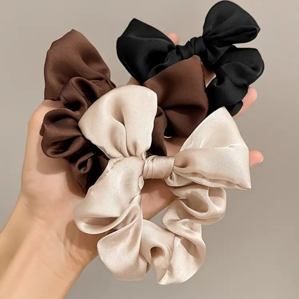 New Set of 3 Fashion Silky Scrunchies